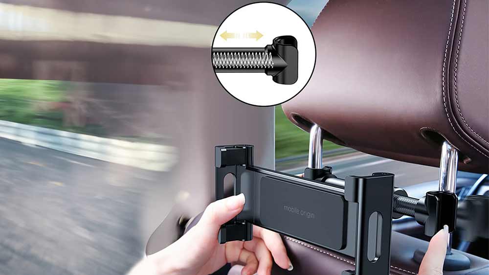 Upevnění držáku tabletu do auta Mobile Origin MO5_02